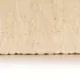 VIDAXL Tapis Chindi Coton tisse a la main 200x290 cm Creme