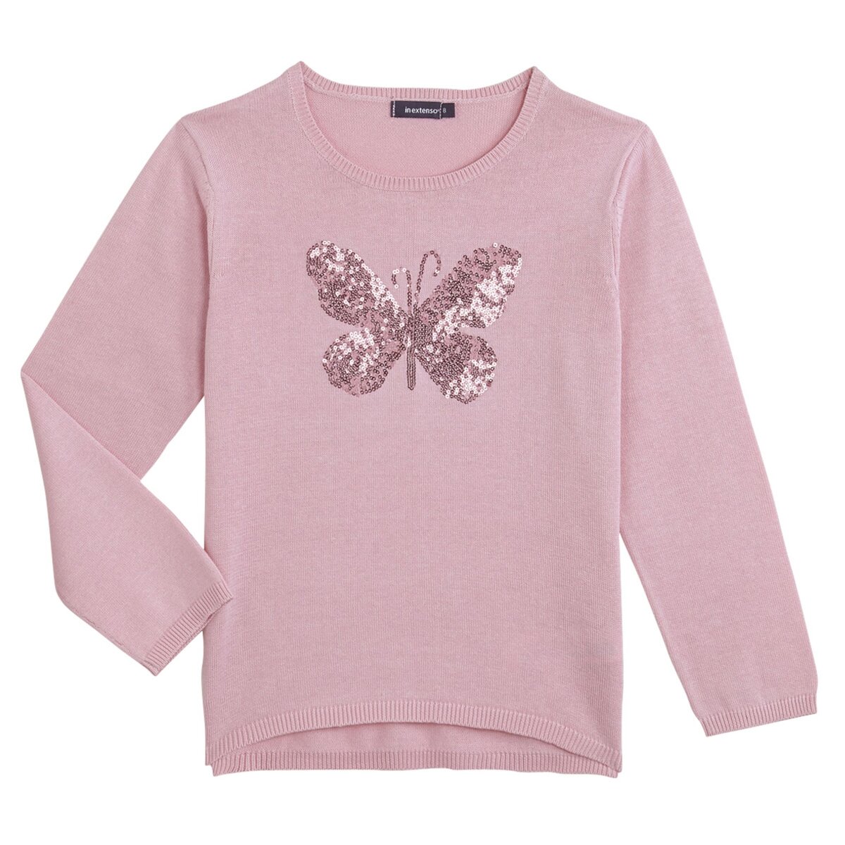IN EXTENSO Pull papillon sequins fille