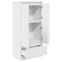 Voir la diapositive 5 : VIDAXL Armoire avec tiroir blanc 55,5x34x119,5 cm bois d'ingenierie