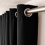Voir la diapositive 2 : DECOSTARS Rideau à œillets 140x240 Zoé noir