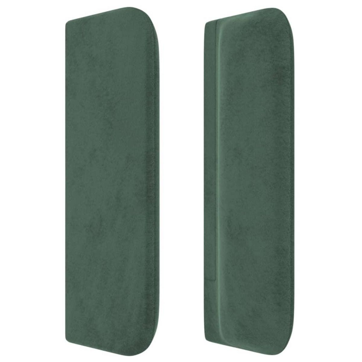 VIDAXL Tete de lit avec oreilles Vert fonce 103x16x78/88 cm Velours