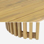 Voir la diapositive 3 : SWEEEK Table de jardin bois d'acacia 6 places naturel - Alora