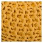 Voir la diapositive 3 : Rendez vous déco Pouf tricot rond en coton jaune moutarde D40 cm - Elisa