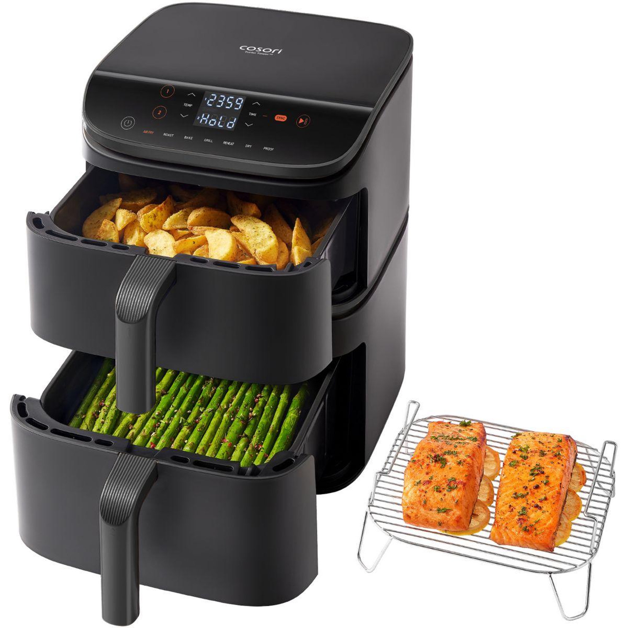 Voir la diapositive 2 : COSORI Friteuse sans huile KOSP0041EUN Turbo Tower Basic 10,8 L