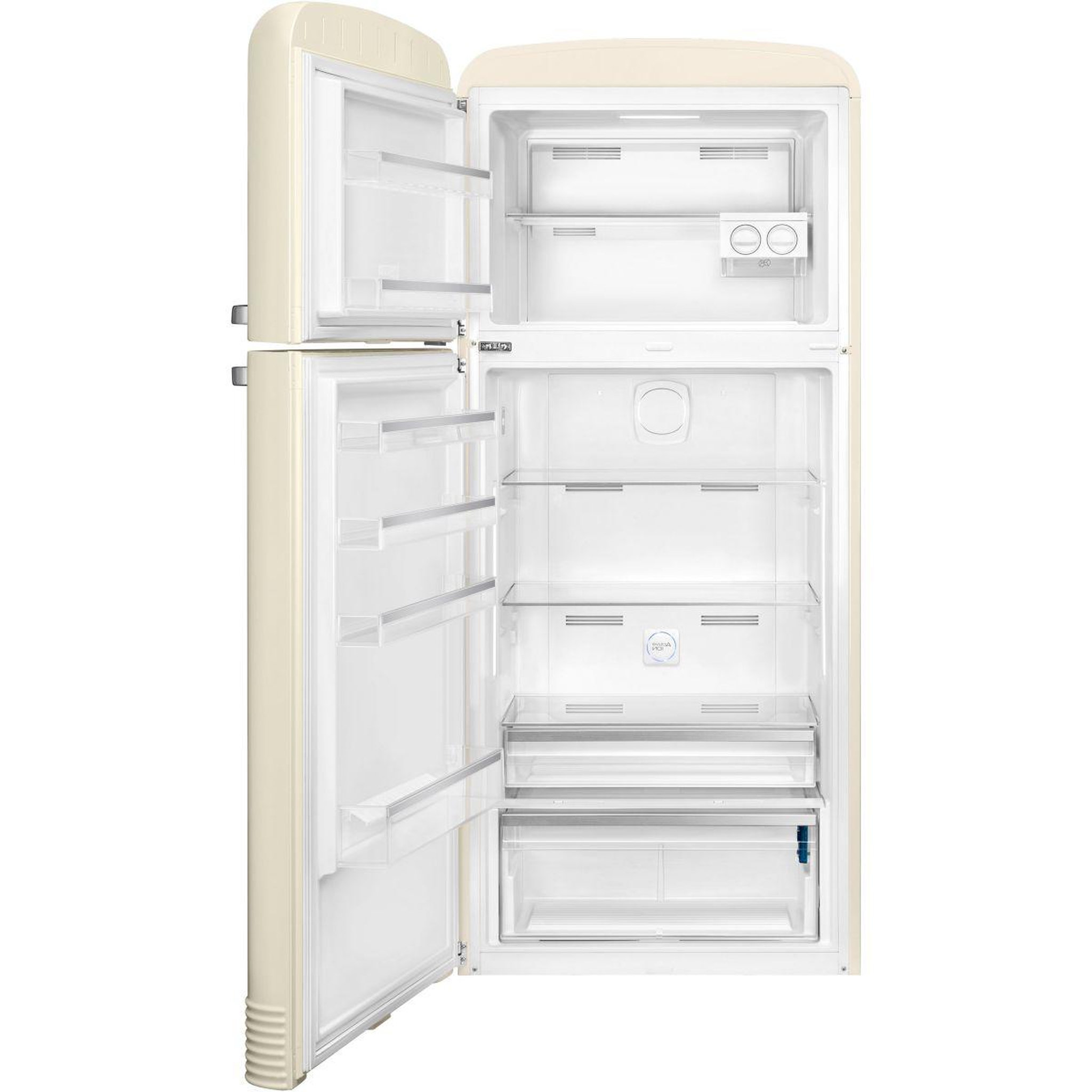 Voir la diapositive 2 : SMEG Réfrigérateur 2 portes FAB50LCR5 Crème