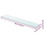 Voir la diapositive 5 : VIDAXL Panneaux d'etagere 2 pcs Verre Transparent 90 x 15 cm