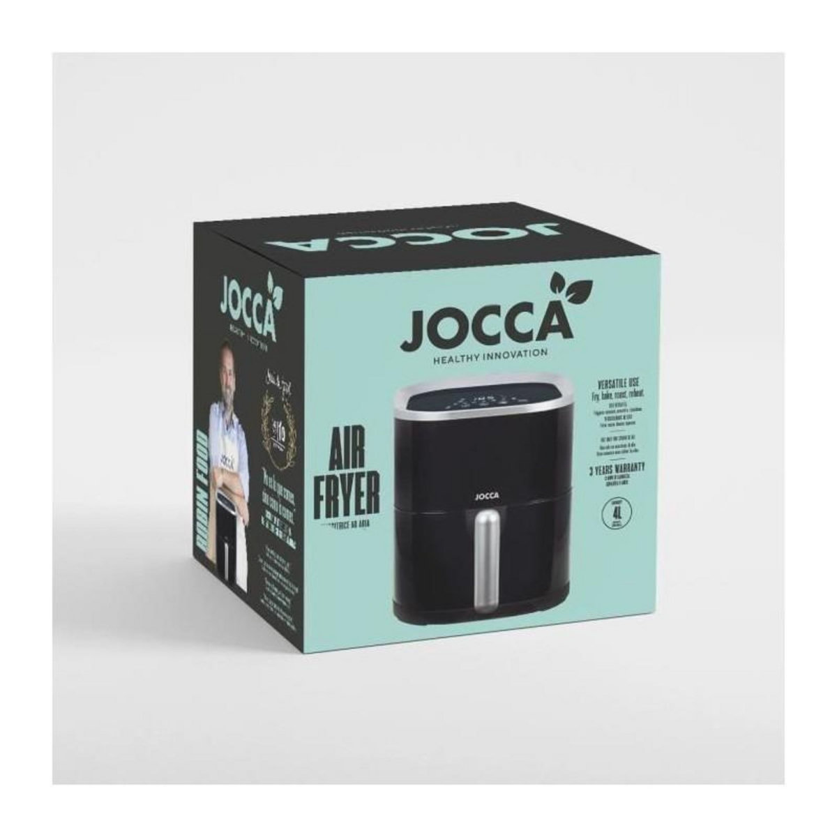Jocca Friteuse sans huile - JOCCA - 2219p - 4L - 1400 W - Numérique - 26 x 35 x 29 cm - Noir