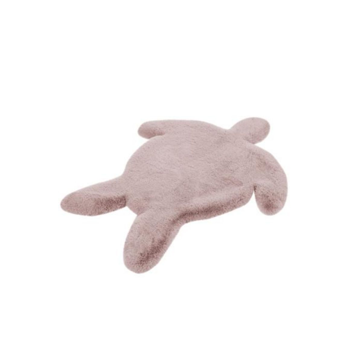Paris Prix Tapis Déco Enfant  Lovely Turtle  68x90cm Rose