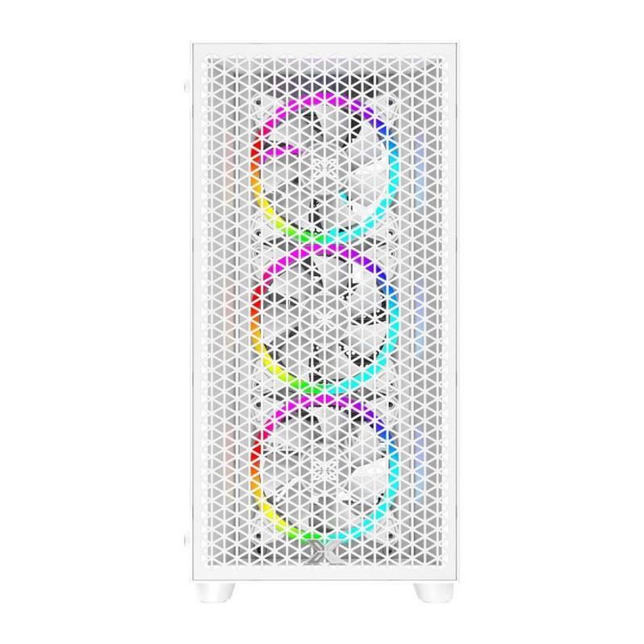 Voir la diapositive 2 : Xigmatek Boîtier PC - XIGMATEK - Gaming G Pro Arctic (Blanc) - Moyen tour - Format E-ATX - 4x120mm LED A-RGB