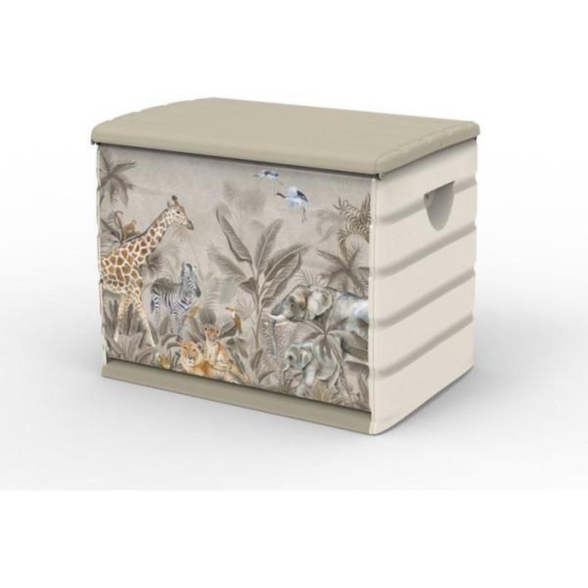 PLASTIKEN Coffre de rangement - plastiken - 260 l - 80 x 61 x 53 cm - safari