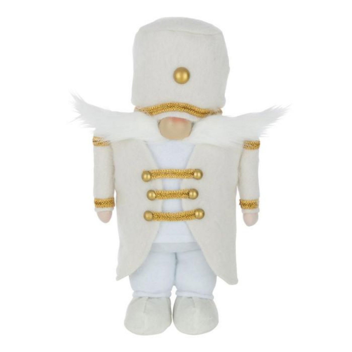 Paris Prix Statuette Déco  Soldat  43cm Blanc & Or