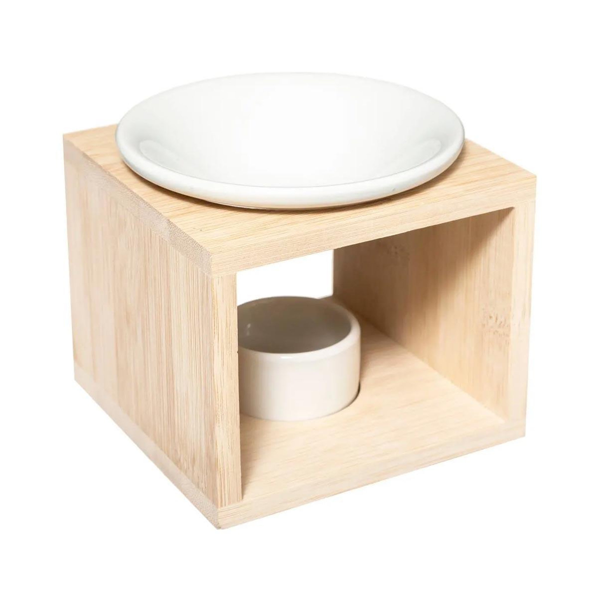 COMPTOIR DE LA BOUGIE Brûle-parfum en céramique  bambou  11cm naturel