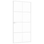 Voir la diapositive 4 : VIDAXL Porte d'interieur Blanc 93x201,5 cm Trempe verre aluminium fin