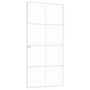 Voir la diapositive 4 : VIDAXL Porte d'interieur Blanc 93x201,5 cm Trempe verre aluminium fin