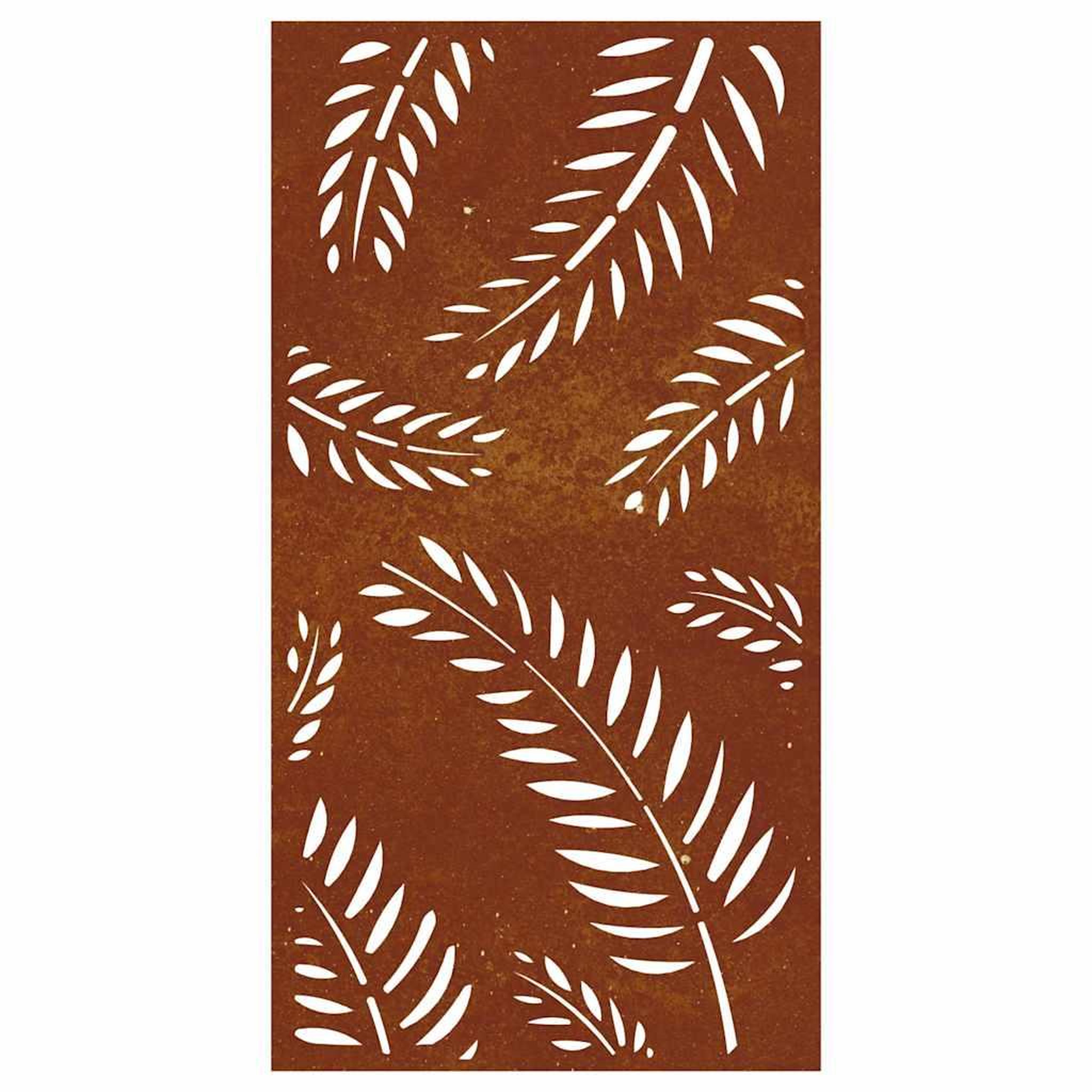 Voir la diapositive 5 : VIDAXL Decoration murale jardin 105x55 cm acier corten design feuille