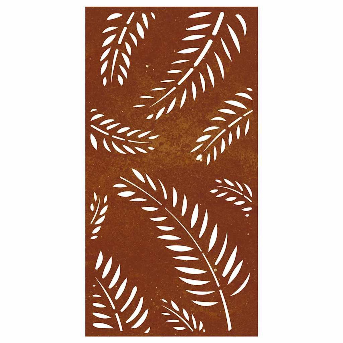 VIDAXL Decoration murale jardin 105x55 cm acier corten design feuille