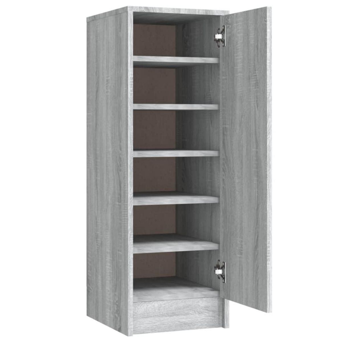 VIDAXL Meuble a chaussures Sonoma gris 32x35x92 cm Bois d'ingenierie