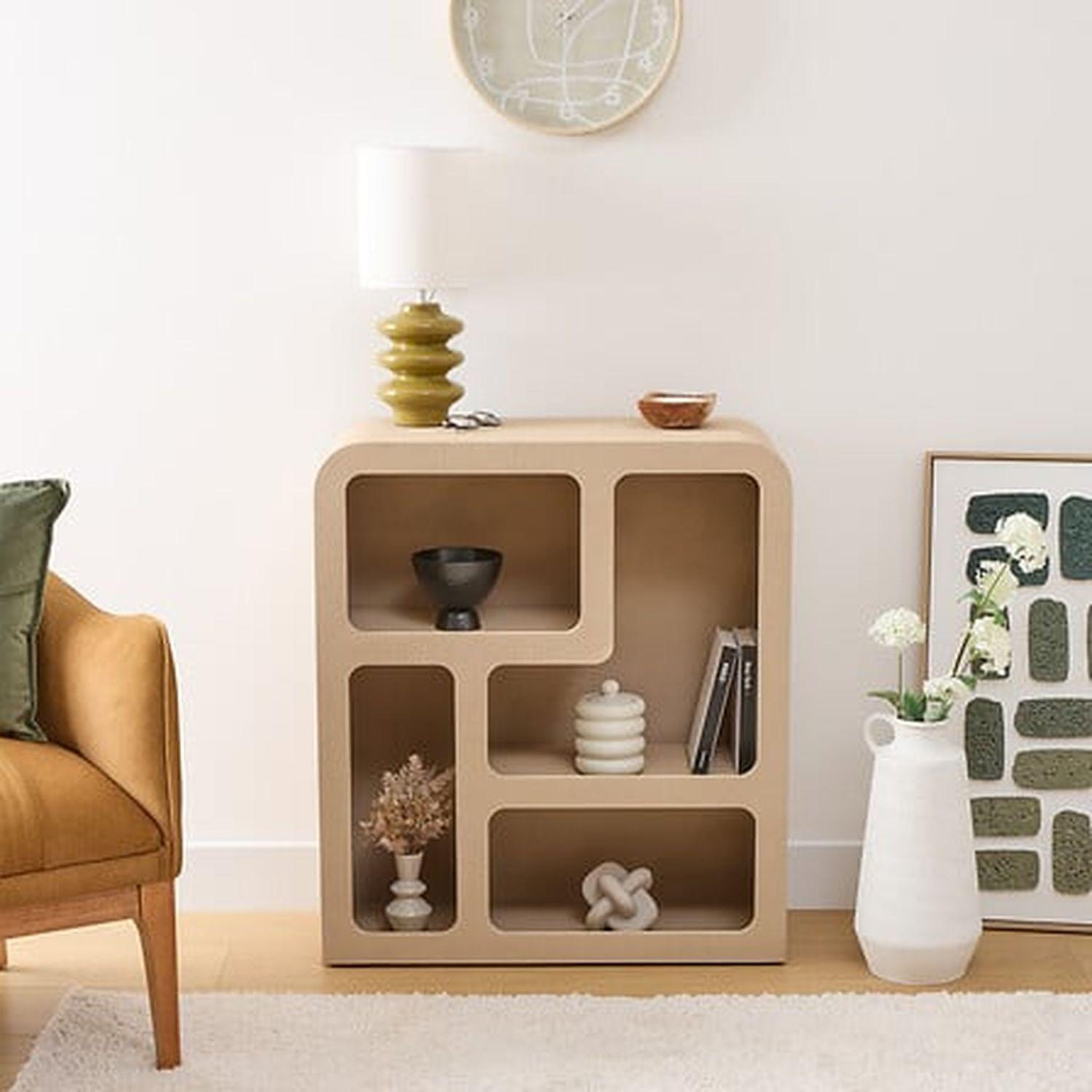 Voir la diapositive 2 : ATMOSPHERA Meuble 4 étagères soleya - beige