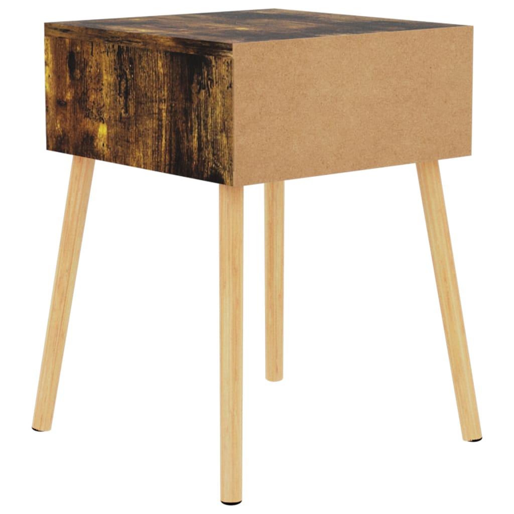 Voir la diapositive 5 : VIDAXL Tables de chevet 2 pcs Chene fume 40x40x56 cm Bois d'ingenierie