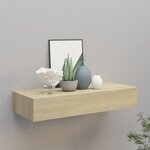 VIDAXL Etagere a tiroir murale chene 60x23,5x10 cm MDF
