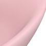 Voir la diapositive 5 : VIDAXL Lavabo ovale de luxe a trop-plein Rose mat 58,5x39 cm Ceramique