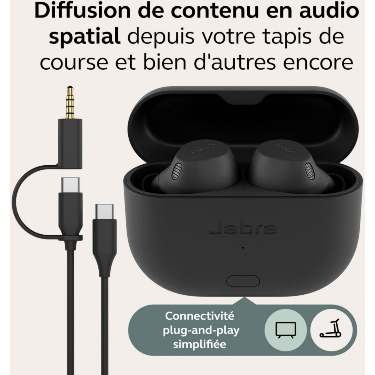 Jabra Ecouteurs sport Elite 8 Active Gen 2 Noir