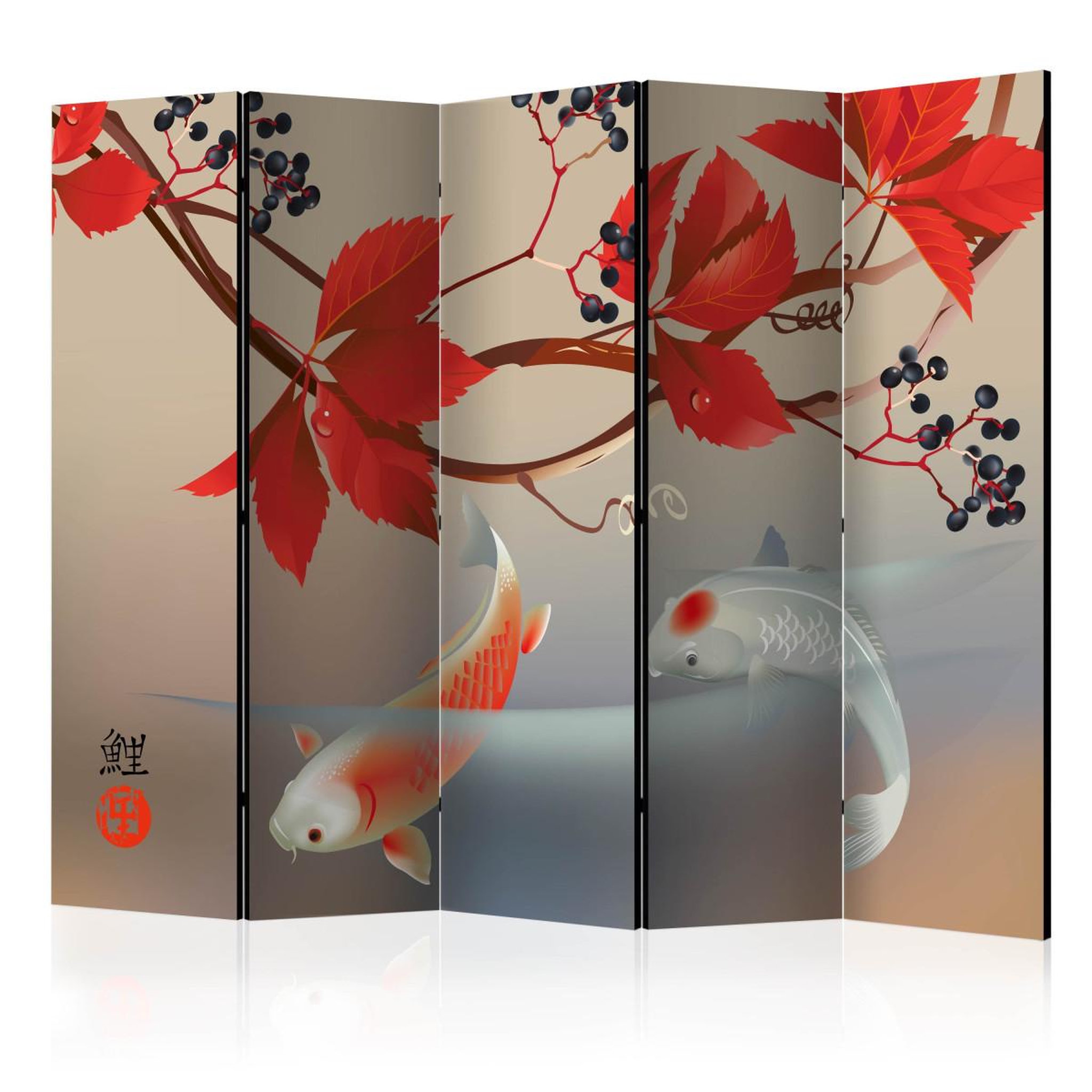 Paris Prix Paravent 5 volets  happy fish  172x225cm