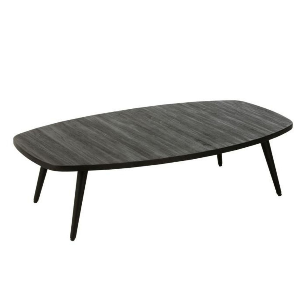 Paris Prix Table Basse en Bois  Teck  120cm Noir