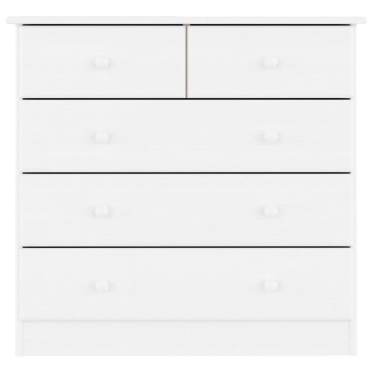 VIDAXL Commode ALTA blanc 77x35x73 cm bois massif de pin