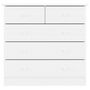 Voir la diapositive 4 : VIDAXL Commode ALTA blanc 77x35x73 cm bois massif de pin