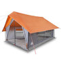 Voir la diapositive 2 : VIDAXL Tente de camping 5 personnes gris et orange impermeable