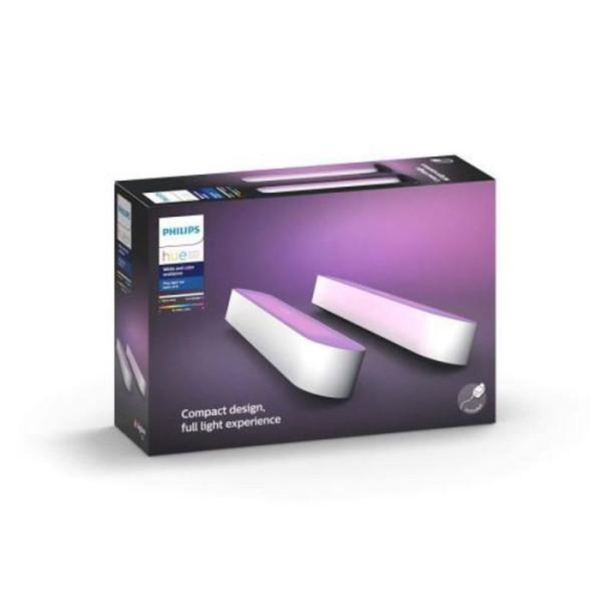 Philips Philips Hue Play Pack x2 - Blanc - LED compatible Bluetooth - Lumiere connectée
