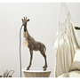 Voir la diapositive 6 : Paris Prix Lampe à Poser en Résine  Girafe  60cm Or Foncé