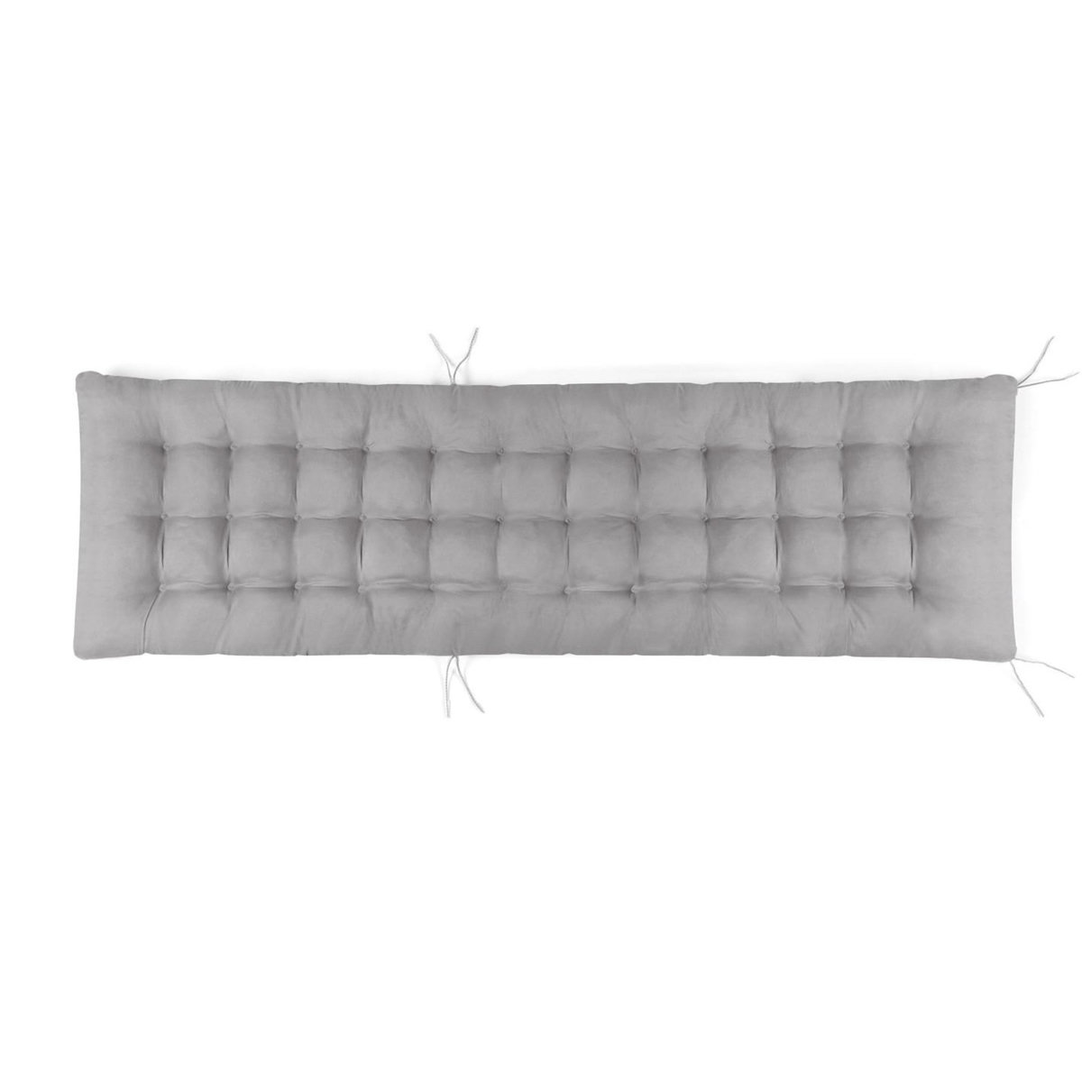 ID MARKET Lot de 2 coussins universels de transat ADAM 180 cm gris