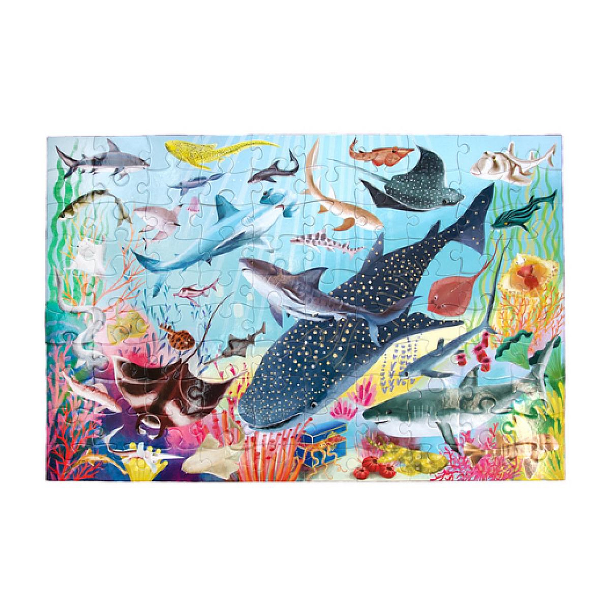 Voir la diapositive 4 : Eeboo Love of Sharks 100 Piece Puzzle
