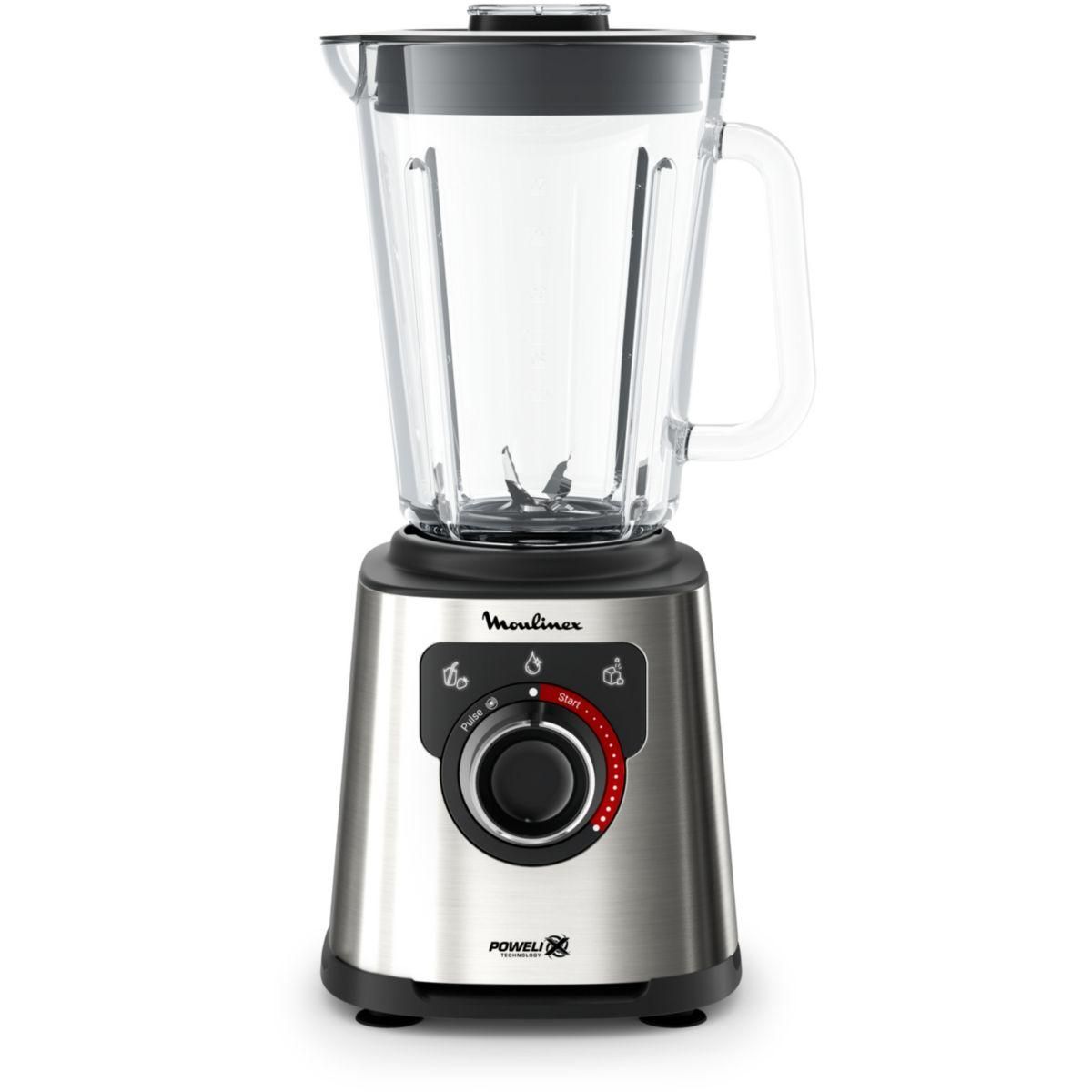 MOULINEX Blender perfect mix LM871D10 noir et metal