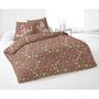 Voir la diapositive 1 : Home collection Parure housse de couette 3pcs 240x220cm 100%coton 52fils lea taupe