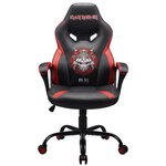 Subsonic Chaise gaming Iron Maiden Senjutsu , fauteuil gamer Noir et rouge taille S/M