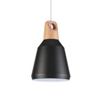 Paris Prix Lampe Suspension  Nao  24cm Noir
