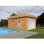 Voir la diapositive 1 : SOLID SUPERIA Garage bois Telfer 17,07 m² avec porte sectionnelle