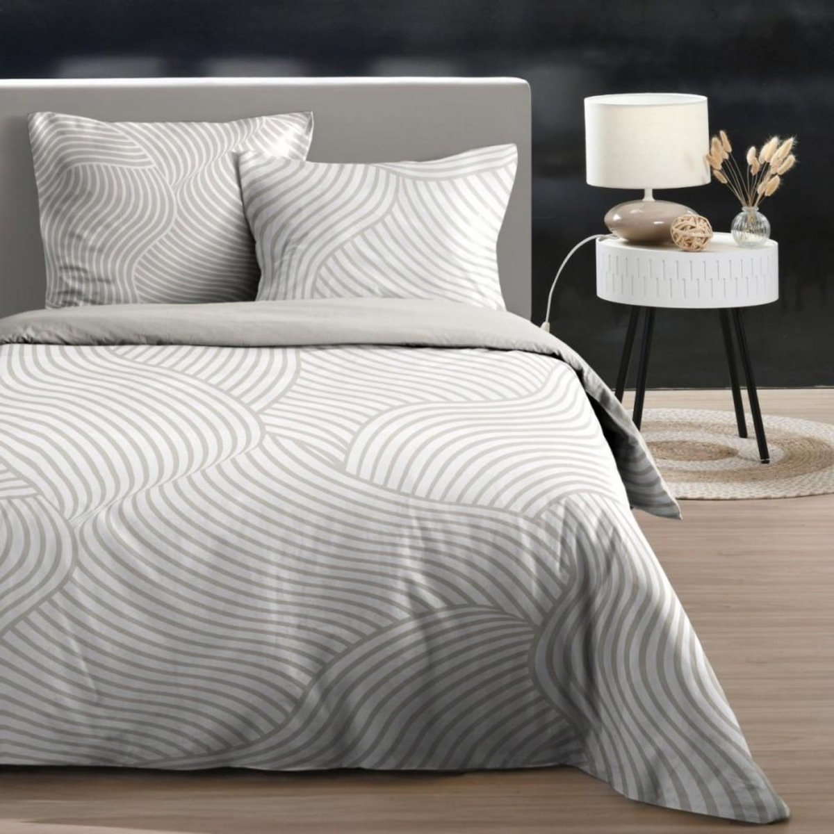 STOF Housse de couette 240x220 TORY + 2 taies coton 57 fils