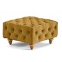 Voir la diapositive 5 : LISA DESIGN Walter - pouf chesterfield en velours - pieds bois