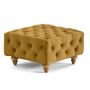 Voir la diapositive 5 : LISA DESIGN Walter - pouf chesterfield en velours - pieds bois