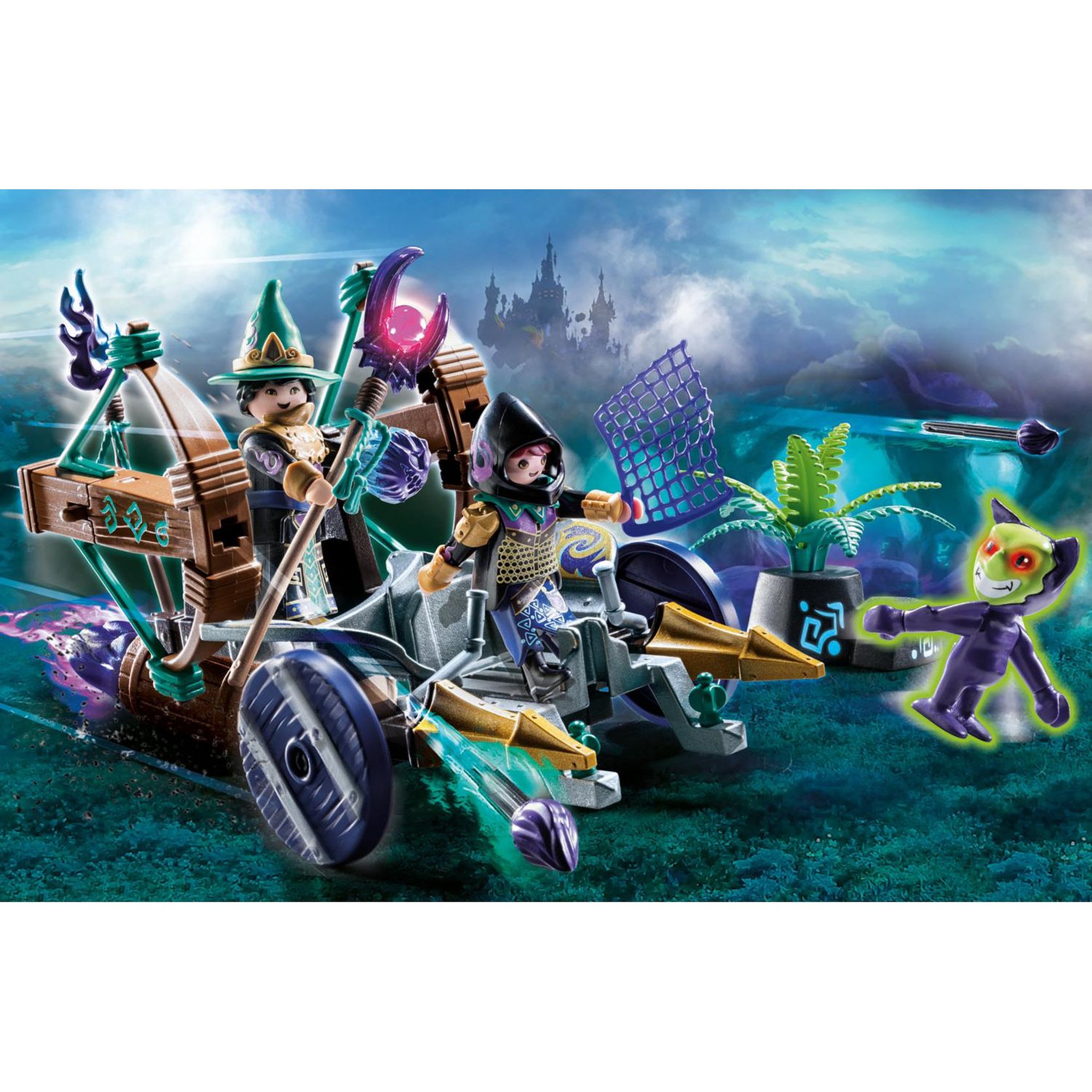 Voir la diapositive 6 : PLAYMOBIL 70748 Novelmore - Violet Vale - Véhicule catapulte