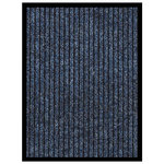 VIDAXL Paillasson raye Bleu 40x60 cm