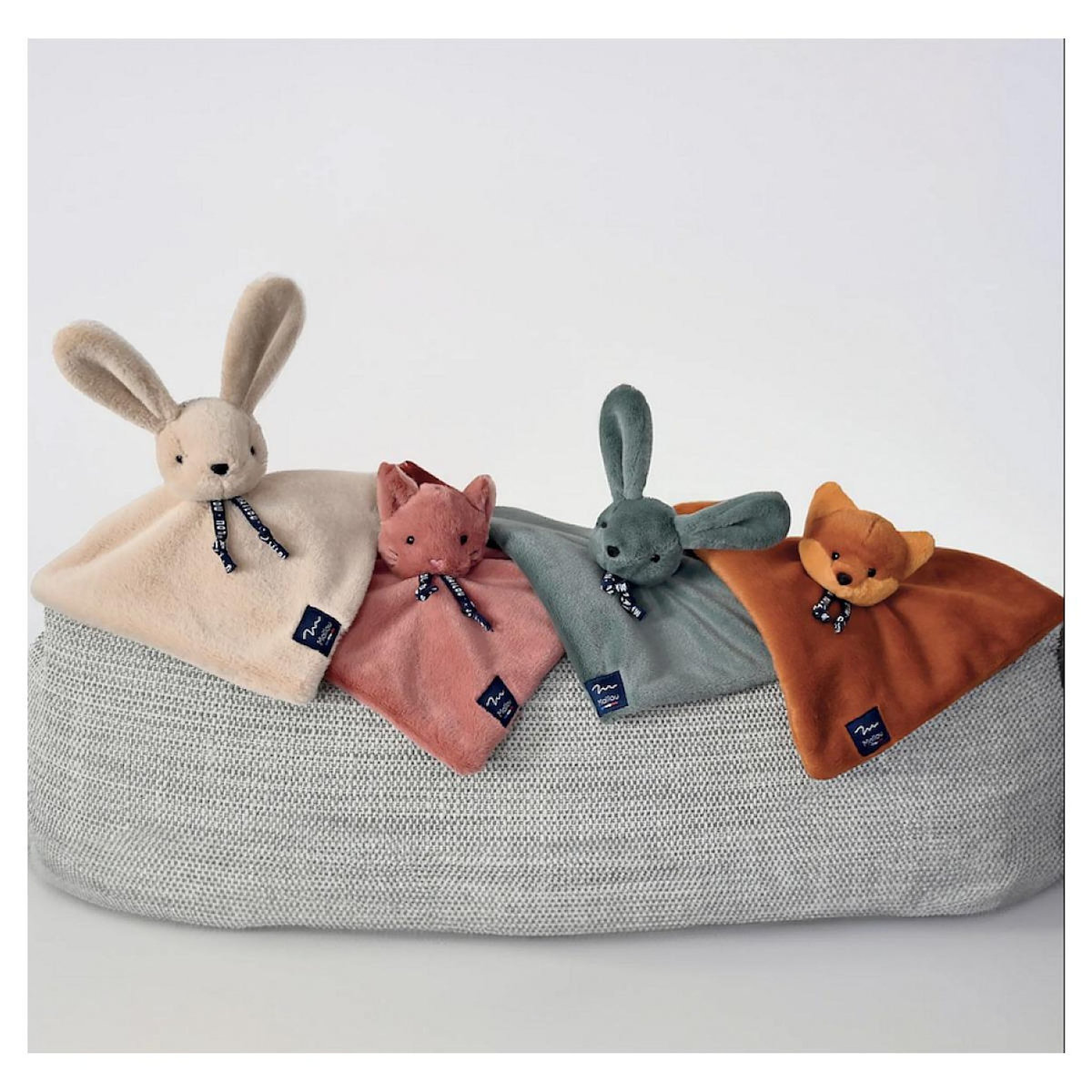 MAILOU Doudou plat lapin dorlotin - Ivoire -Mailou