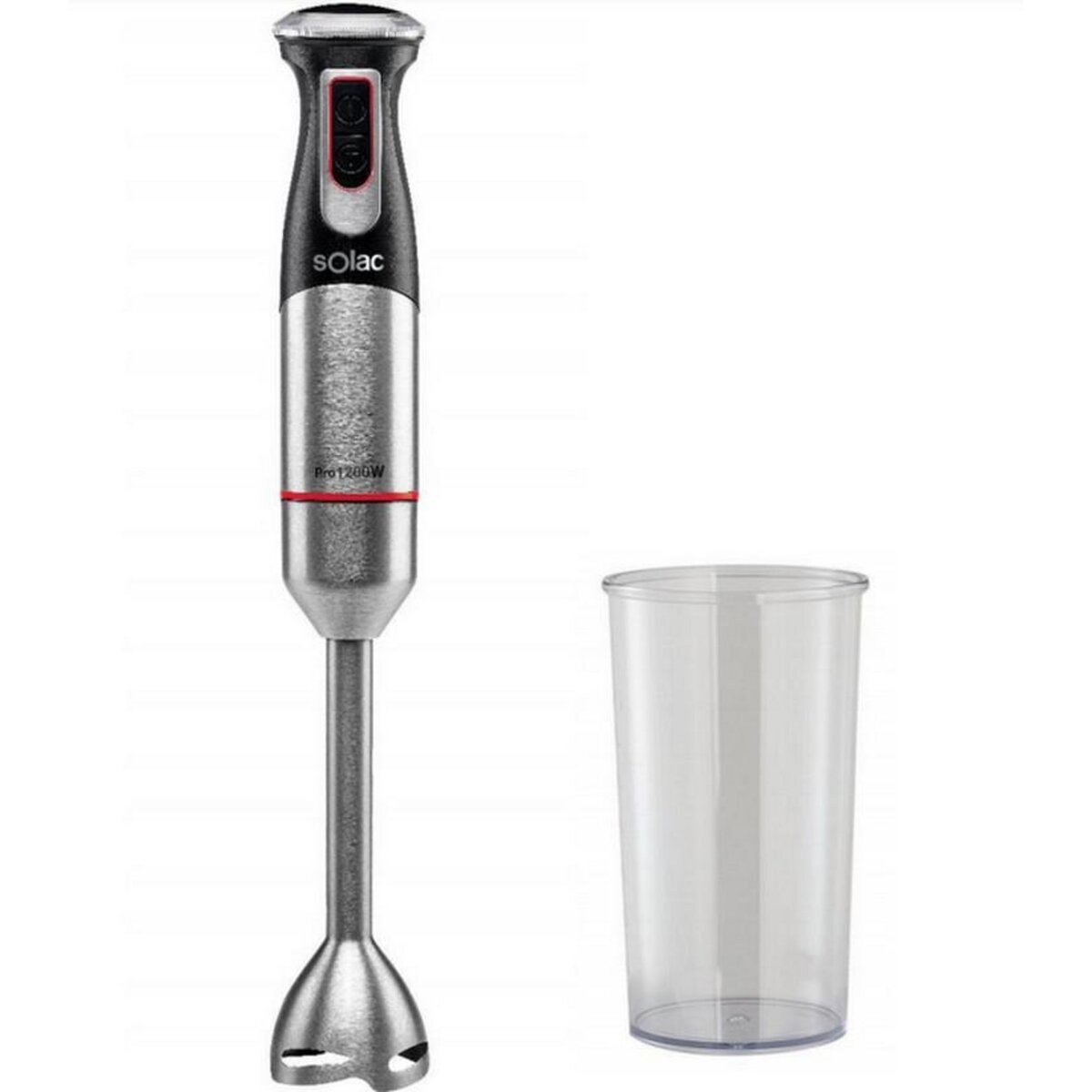 SOLAC Mixeur plongeant 1200w gris/noir/rouge - s91603600