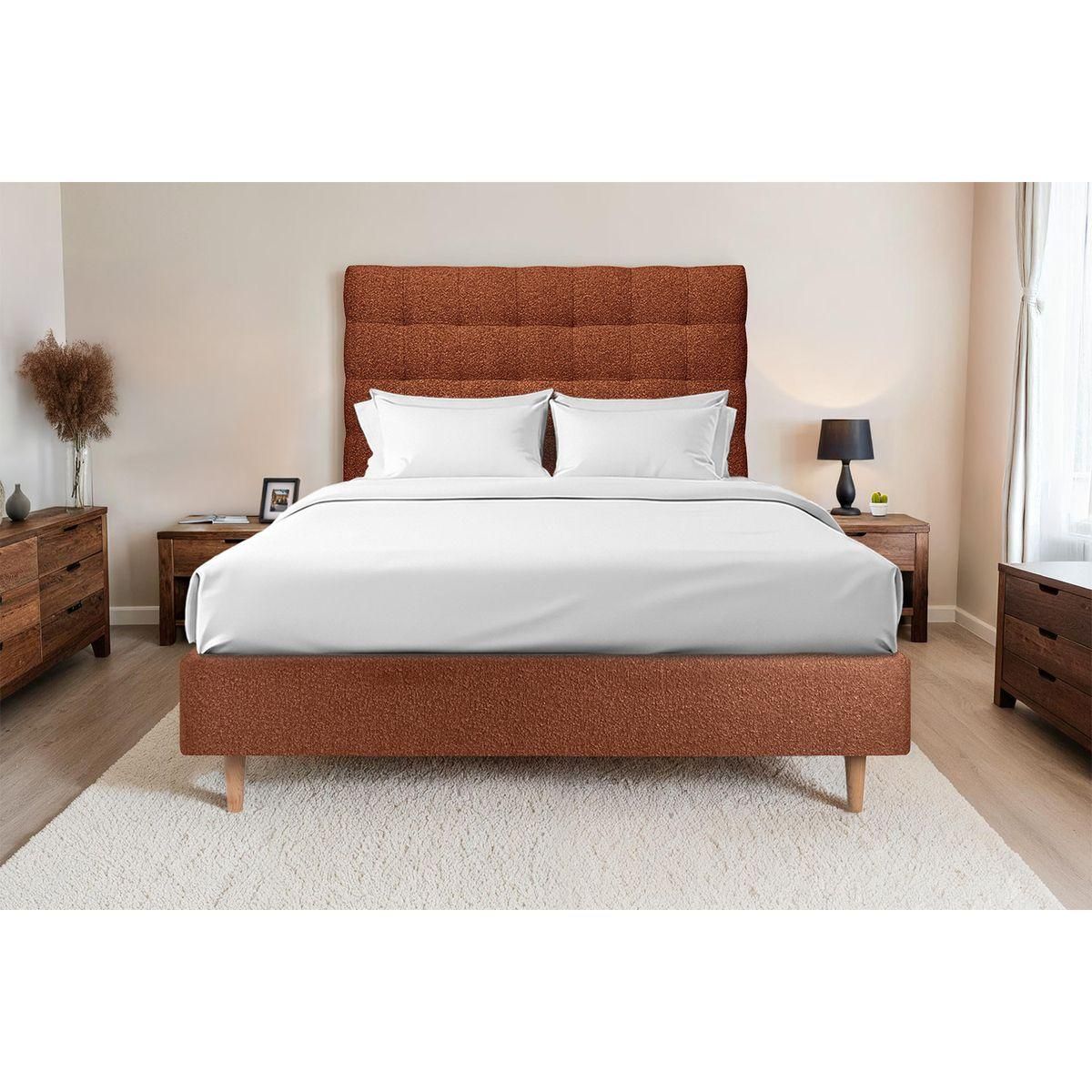 Sommeil de Plomb Tete de lit Capitonnée Bouclette  - Ep 10 cm rembourré