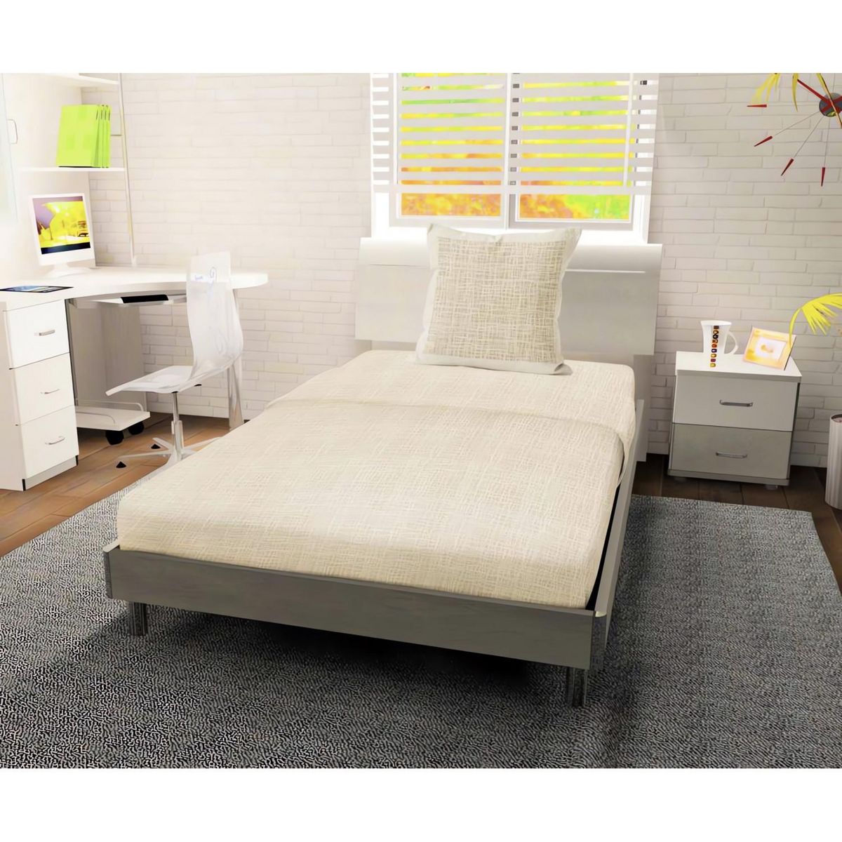 SOLEIL D'OCRE Parure de draps en coton 57 Fils GALAXY, par Soleil d'ocre