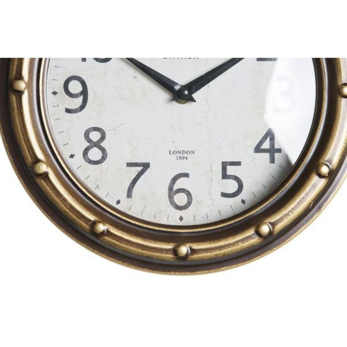 AAAAA Horloge Murale DKD Home Decor 28,5 x 8 x 50 cm Verre Fer Vintage (2 Unités)